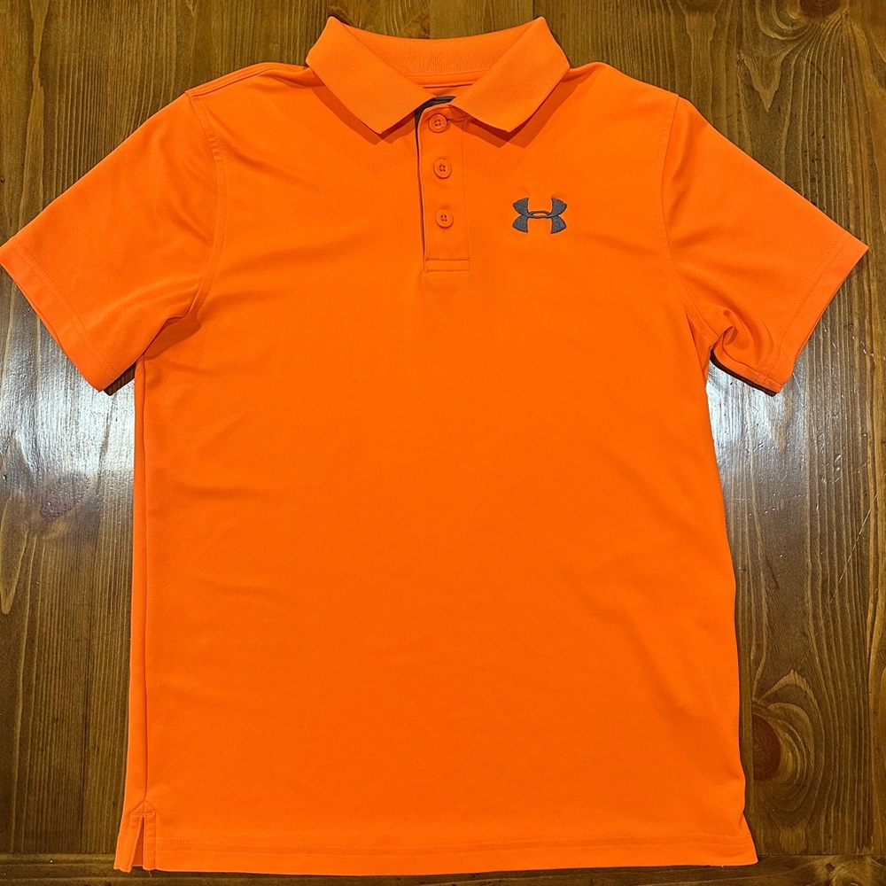 Under Armour Orange Polo Shirt-Kids